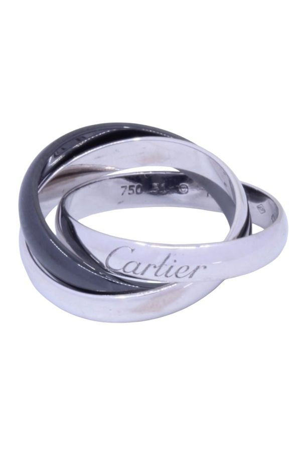 Cartier "Trinity" Classic Ceramic in White Gold