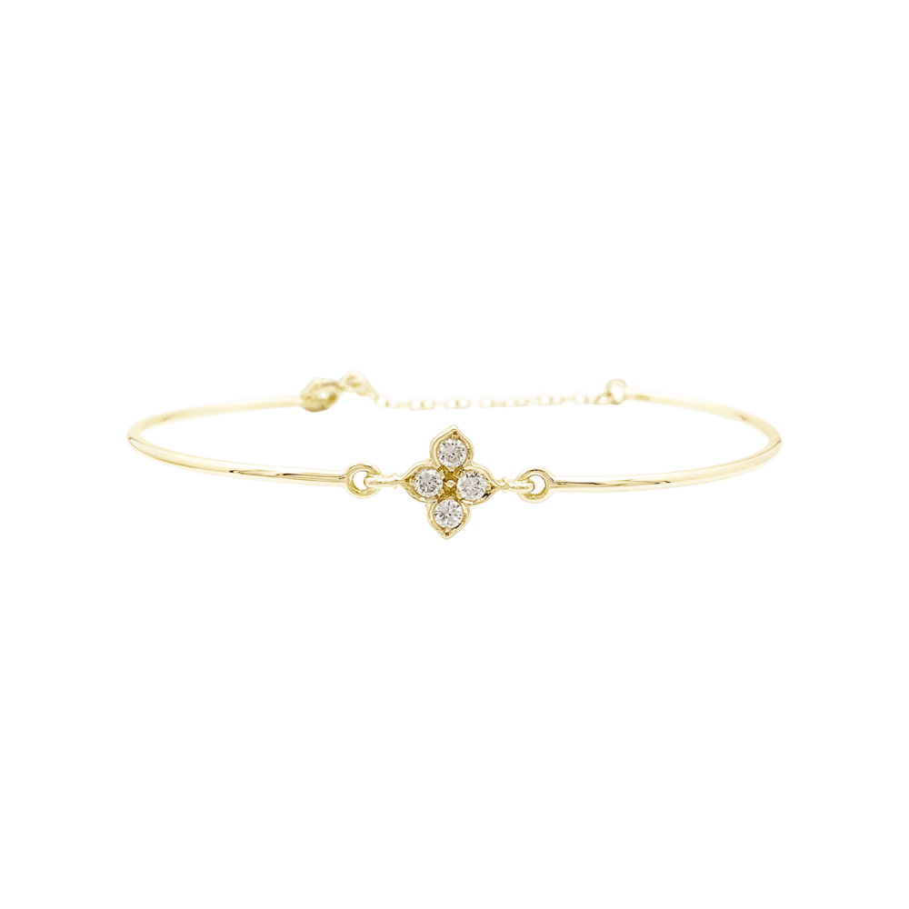 Bracelet Cartier, "Inde Mystérieuse", or jaune, diamants. - Maison Eloe