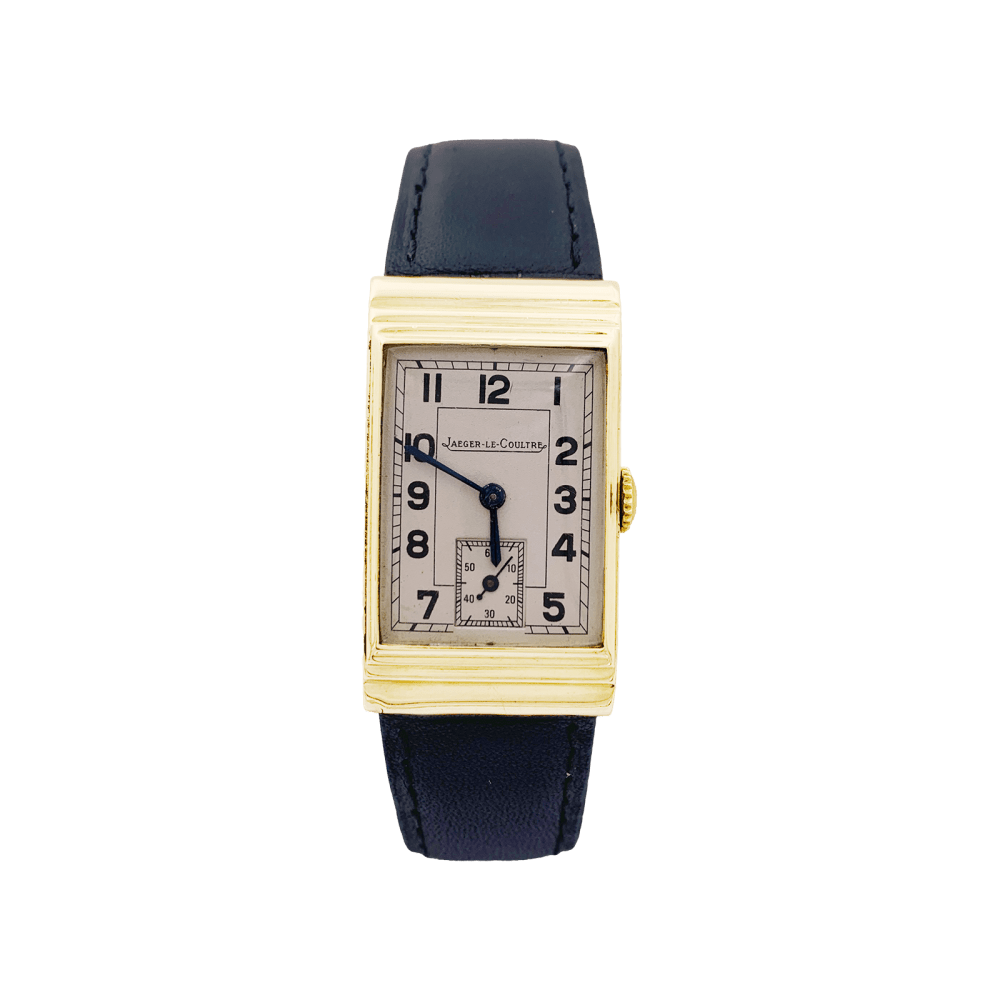 Montre Jaeger Lecoultre or jaune, cuir vintage révisée et garantie 1 an