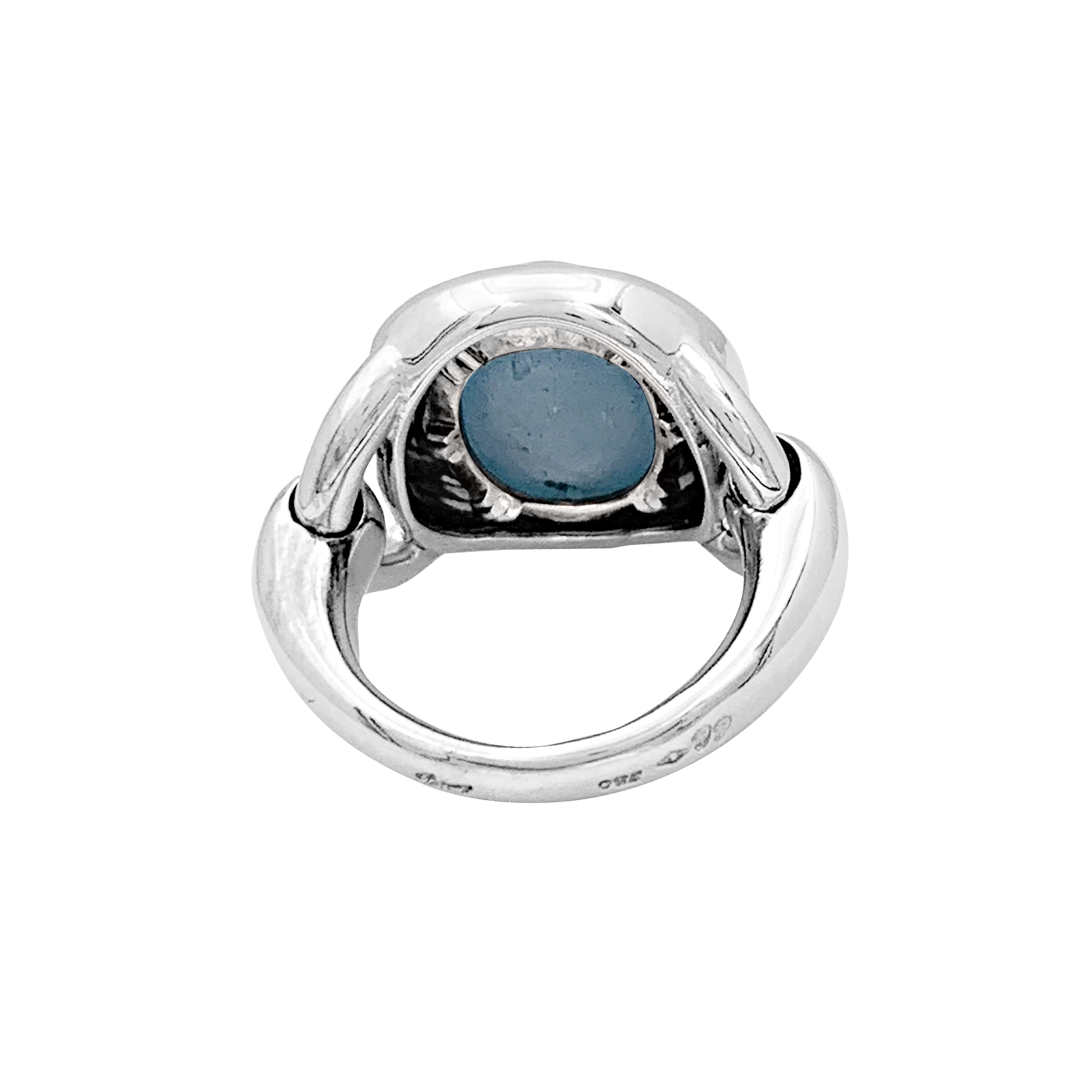 Bague Poiray, aigue-marine et or blanc