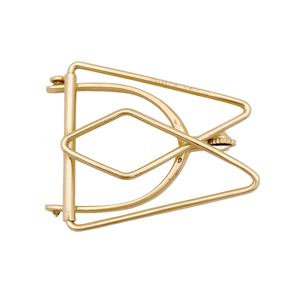 Pince à billet Mellerio, « Éperon » en or jaune.