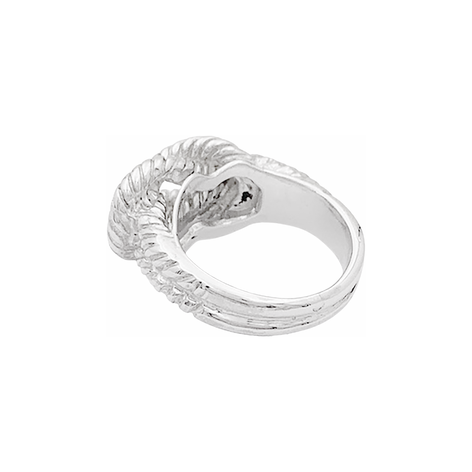 Bague HERMÈS, "Audierne" en argent.