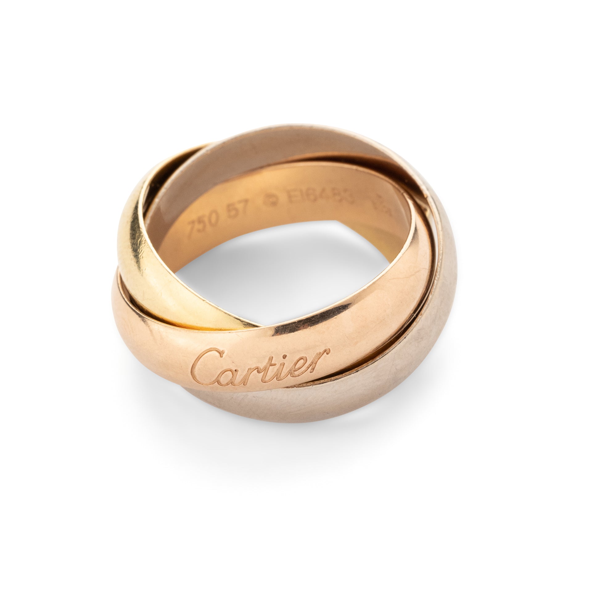 Bague Cartier Trinity, trois ors, 18K