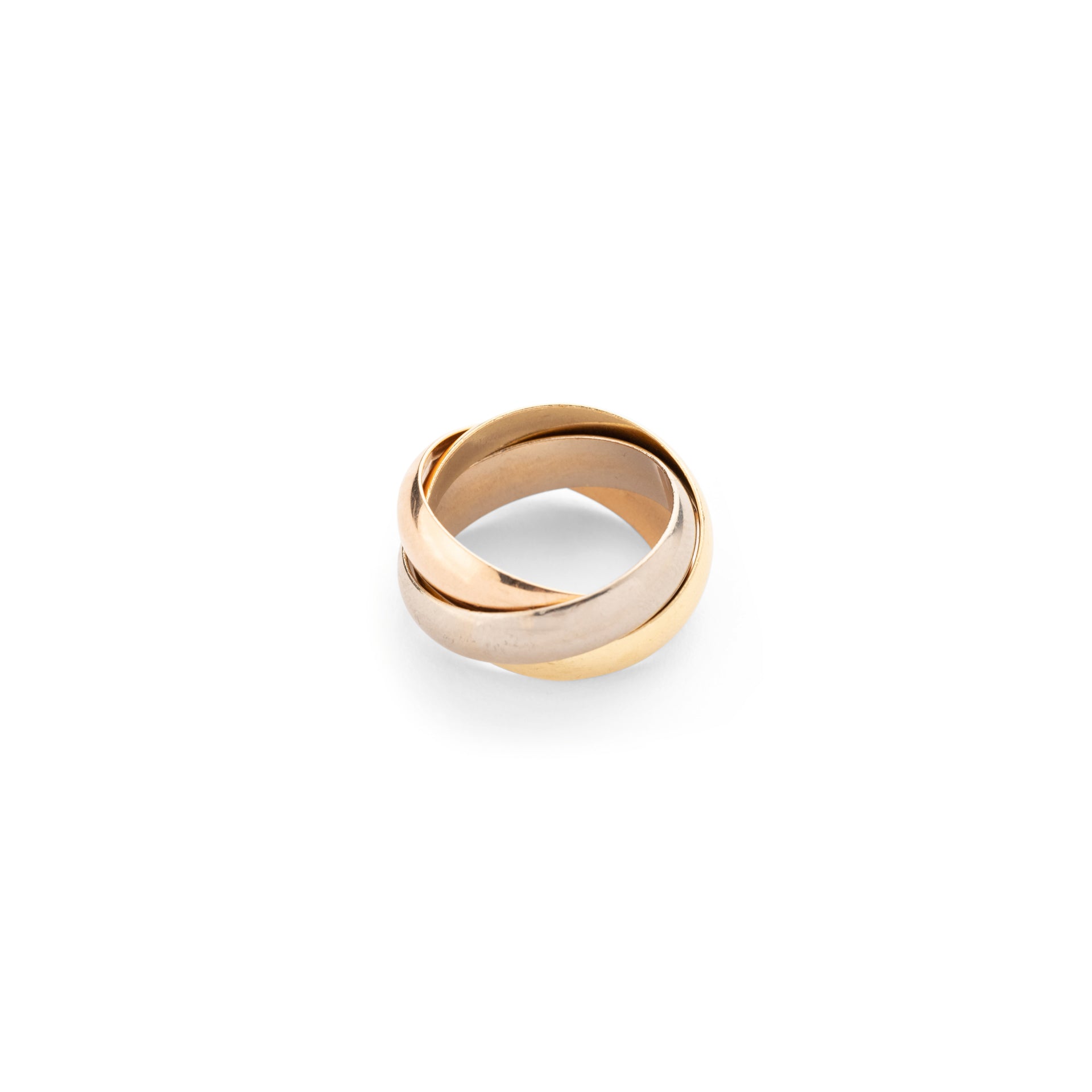 Bague Cartier Trinity, trois ors, 18K