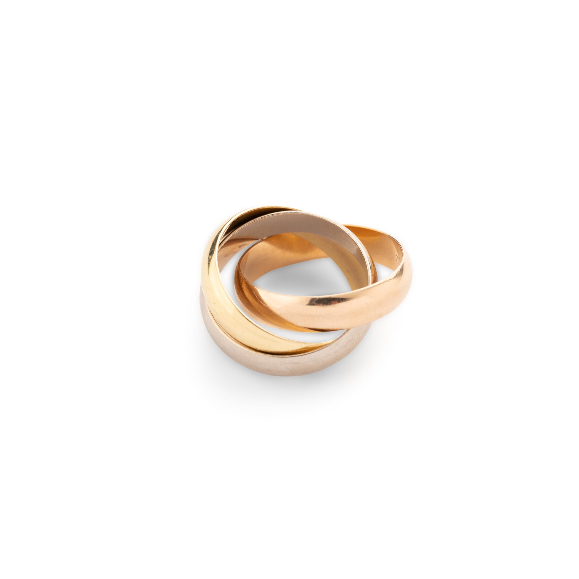 Bague Cartier Trinity, trois ors, 18K