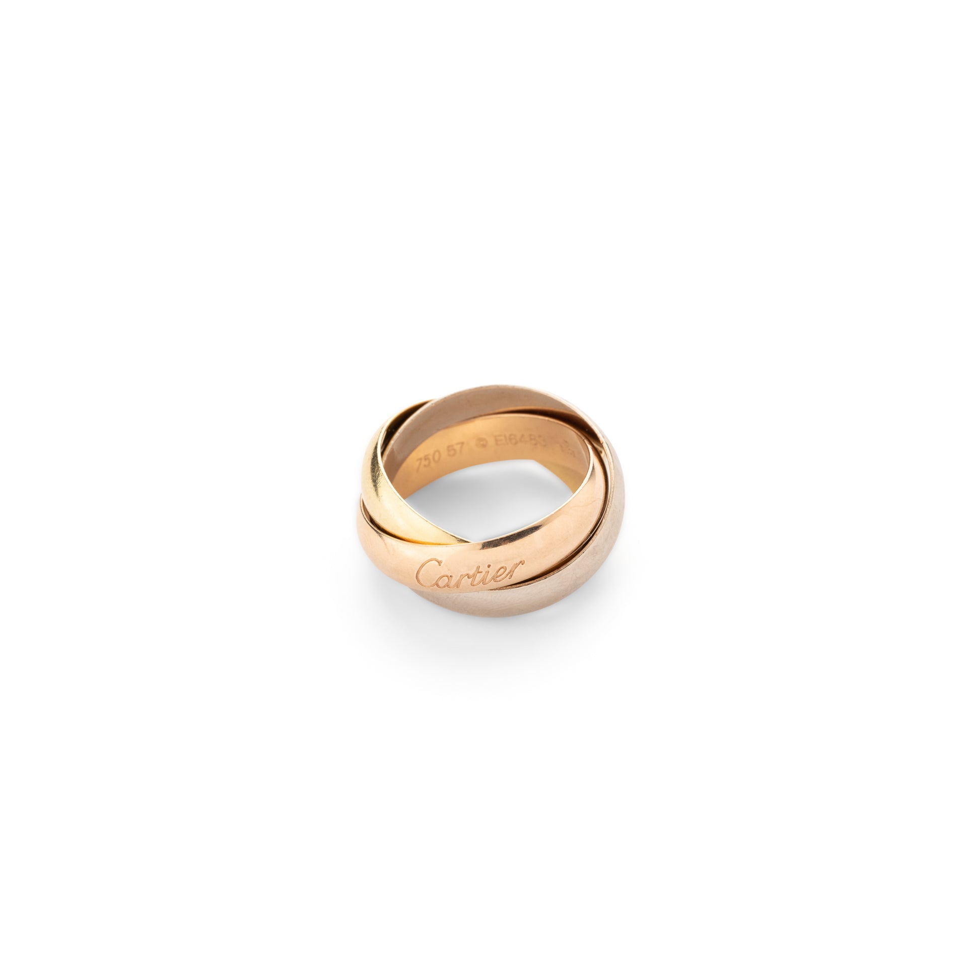 Bague Cartier Trinity, trois ors, 18K