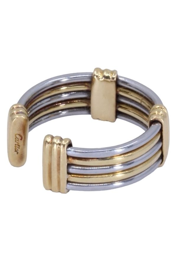 Cartier, 18K gold and vintage steel ring