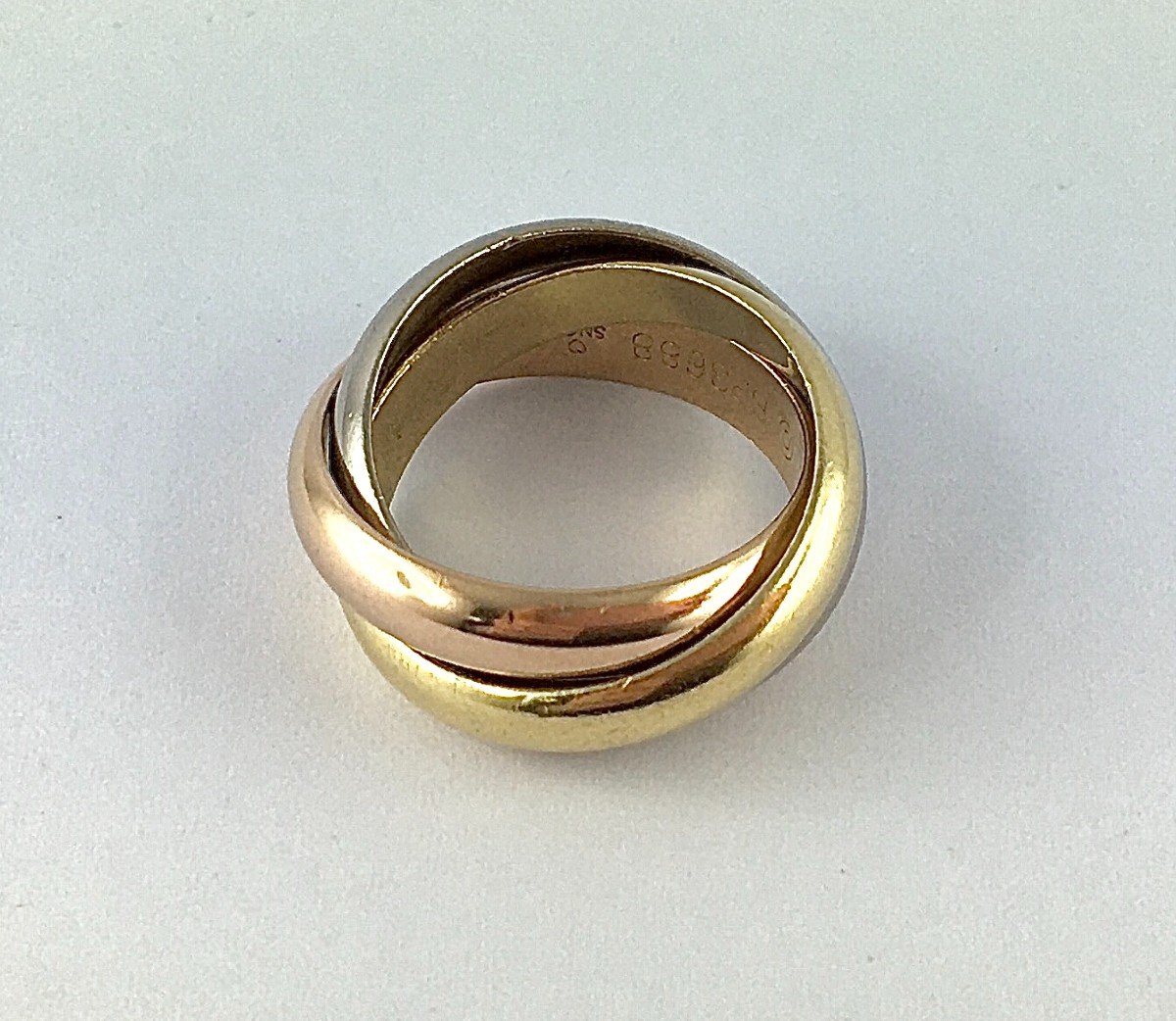 Cartier, Trinity Three Gold Classic Vintage Alliance Ring