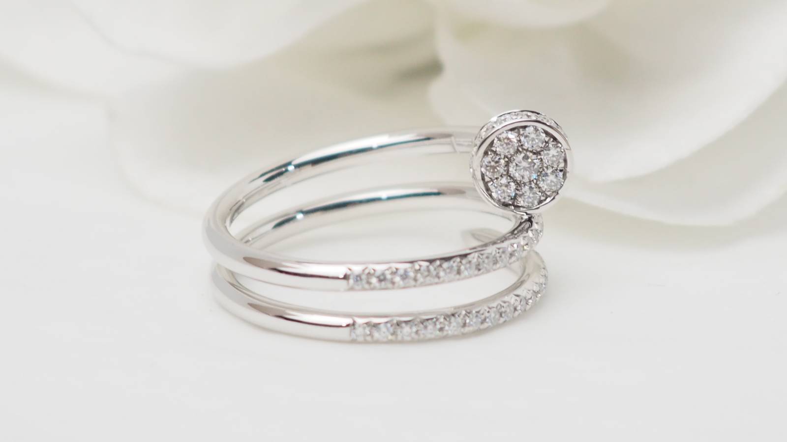 Cartier, "Juste un Clou" Ring, White Gold Diamonds