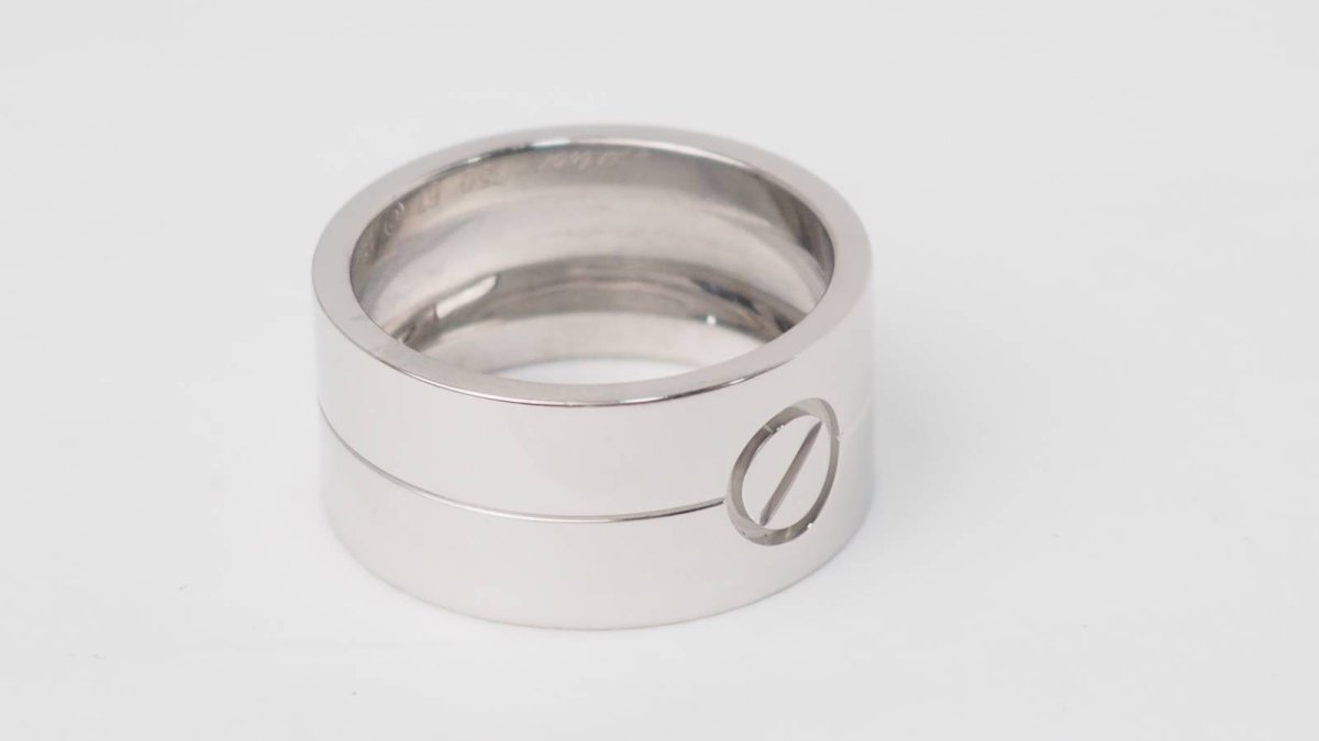 Cartier Bague Love Or blanc 18K - Maison Eloe