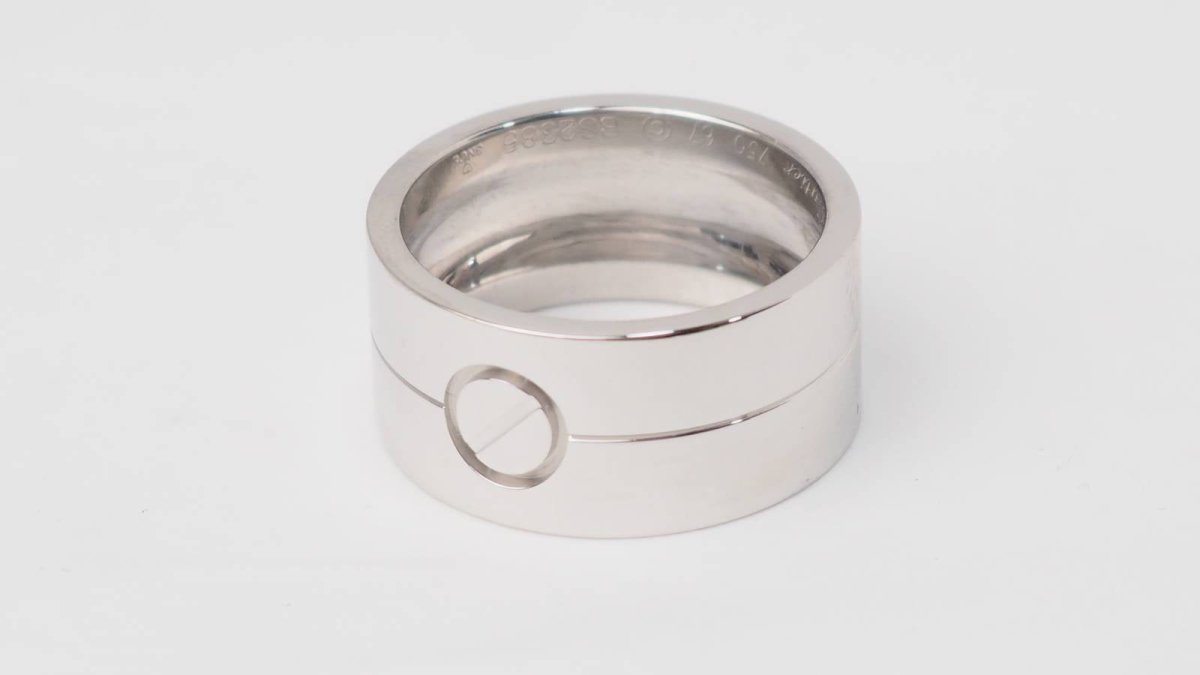 Cartier Bague Love Or blanc 18K - Maison Eloe