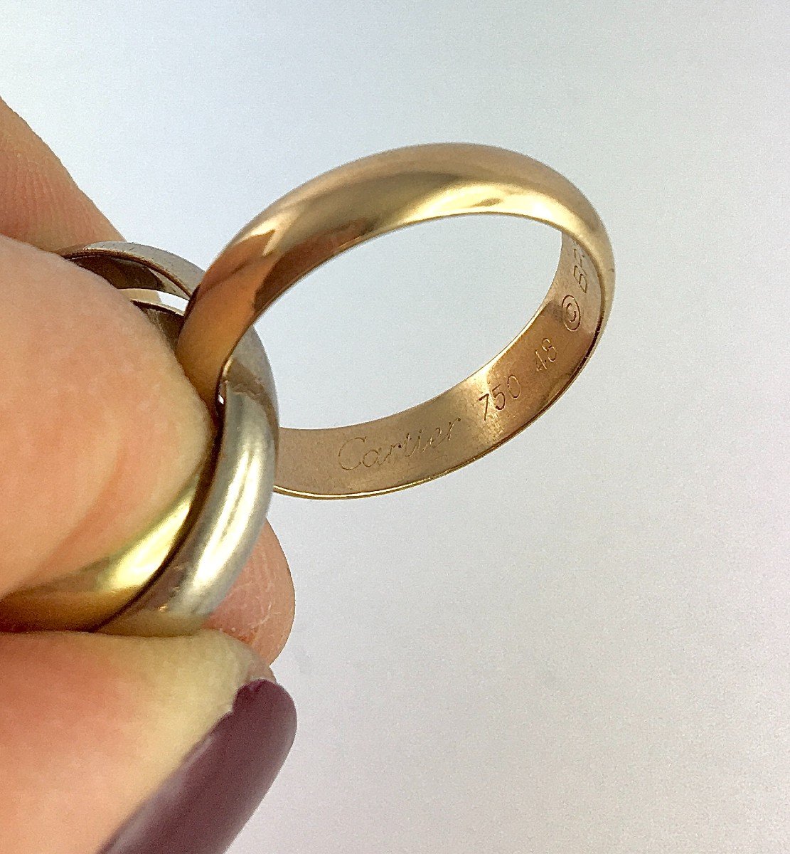 Cartier, Trinity Three Gold Classic Vintage Alliance Ring