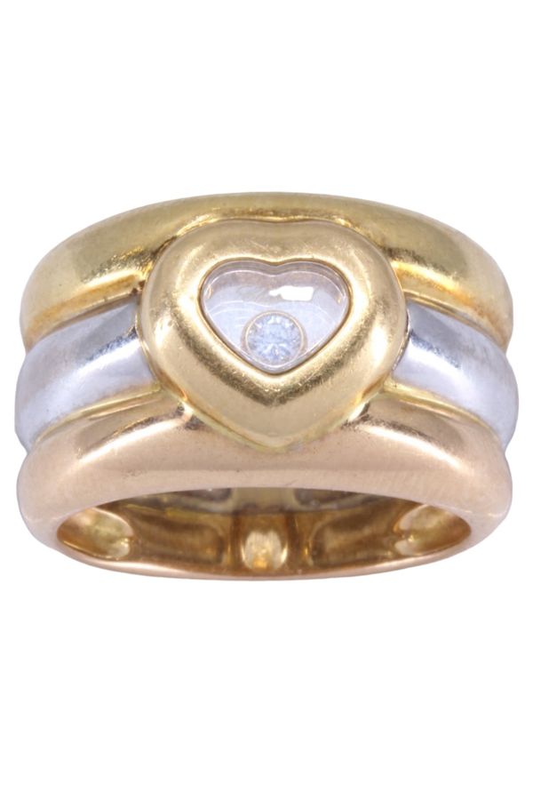 CHOPARD, Happy diamond ring 3 golds