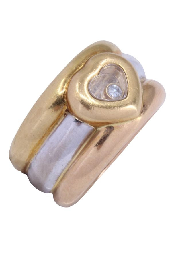 CHOPARD, Happy diamond ring 3 golds
