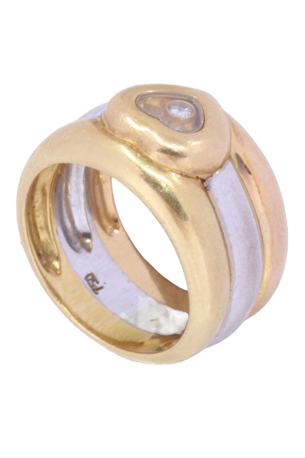 CHOPARD, Happy diamond ring 3 golds