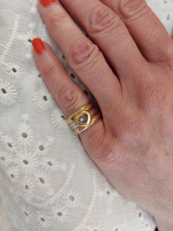 CHOPARD, Bague Happy diamond 3 ors