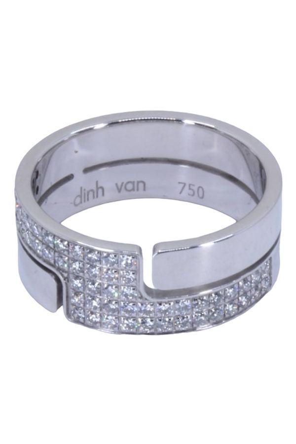 Dinh Van, Seventies Ring, White Gold Diamonds