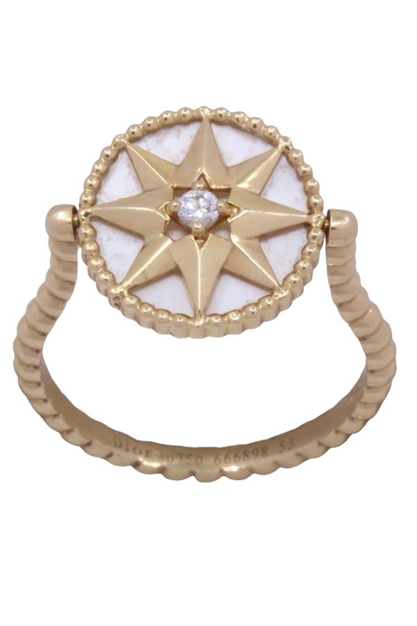 Dior Bague "Rose des vents" en or jaune et diamant