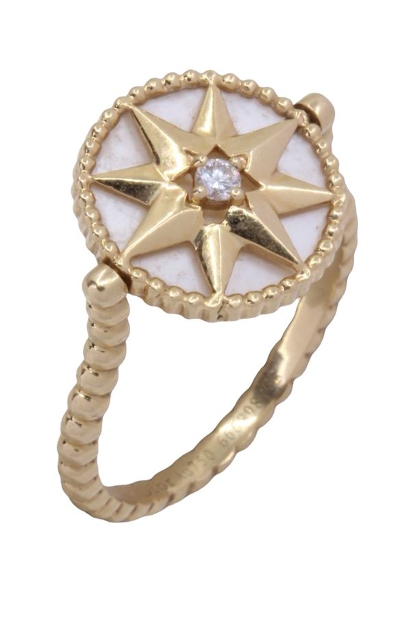Dior "Rose des vents" ring in yellow gold and diamond