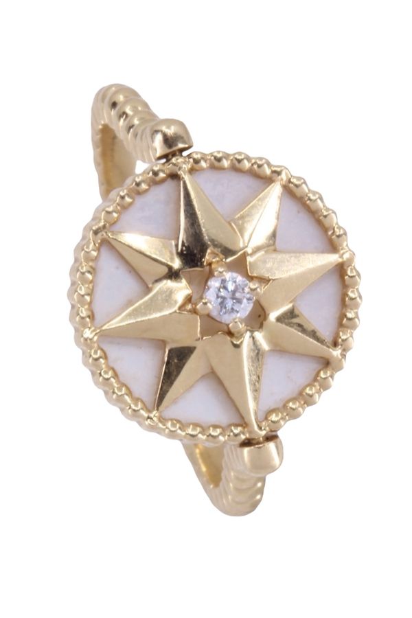 Dior "Rose des vents" ring in yellow gold and diamond