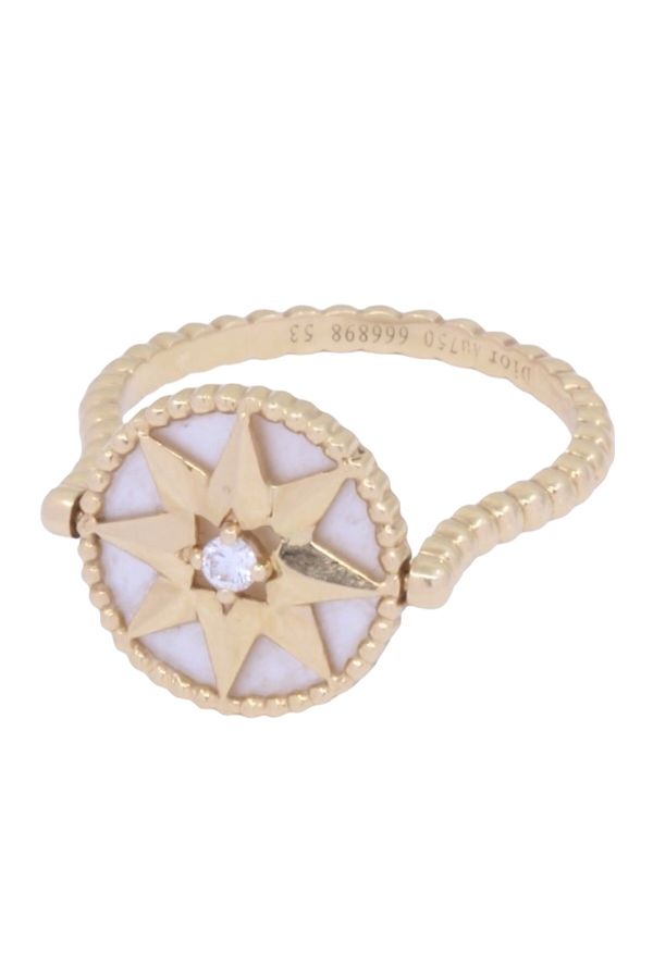 Dior "Rose des vents" ring in yellow gold and diamond