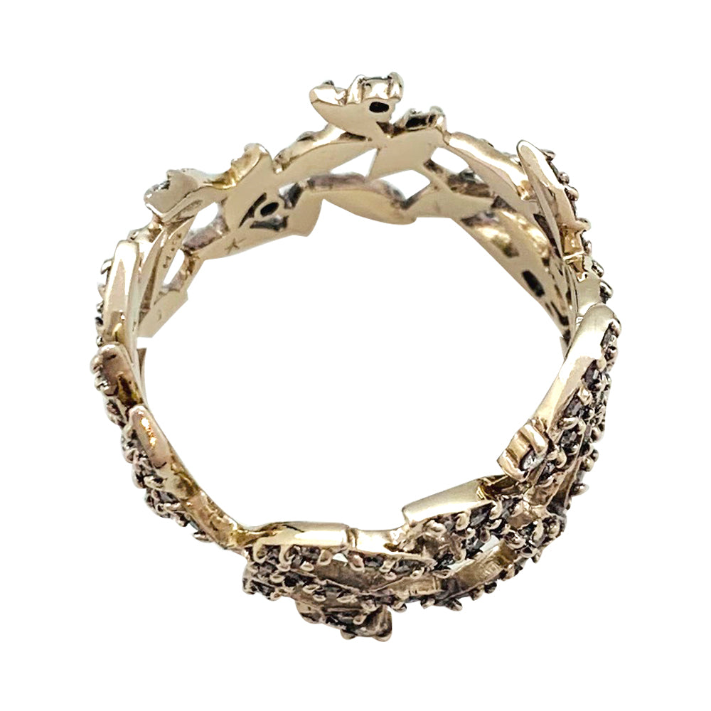 Bague H.Stern, "Nature", or, diamants.