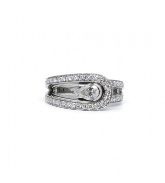 Fred, Bague "Lovelight" Diamants sur Platine