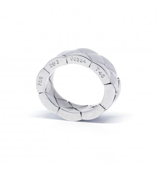 Chanel, "Quilted" Ring in White Gold