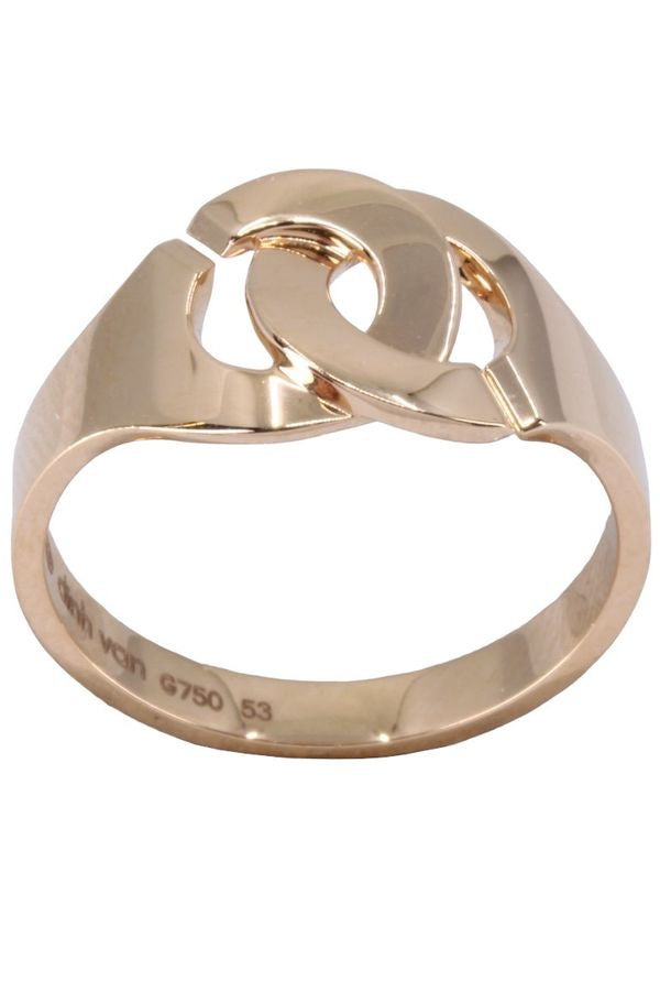 BAGUE MENOTTES DINH VAN R10 OR JAUNE
