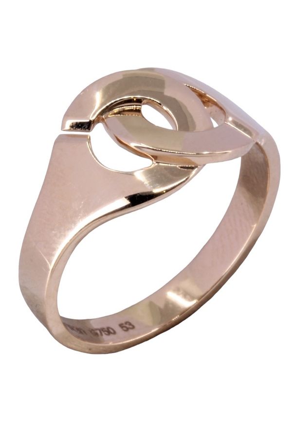BAGUE MENOTTES DINH VAN R10 OR JAUNE