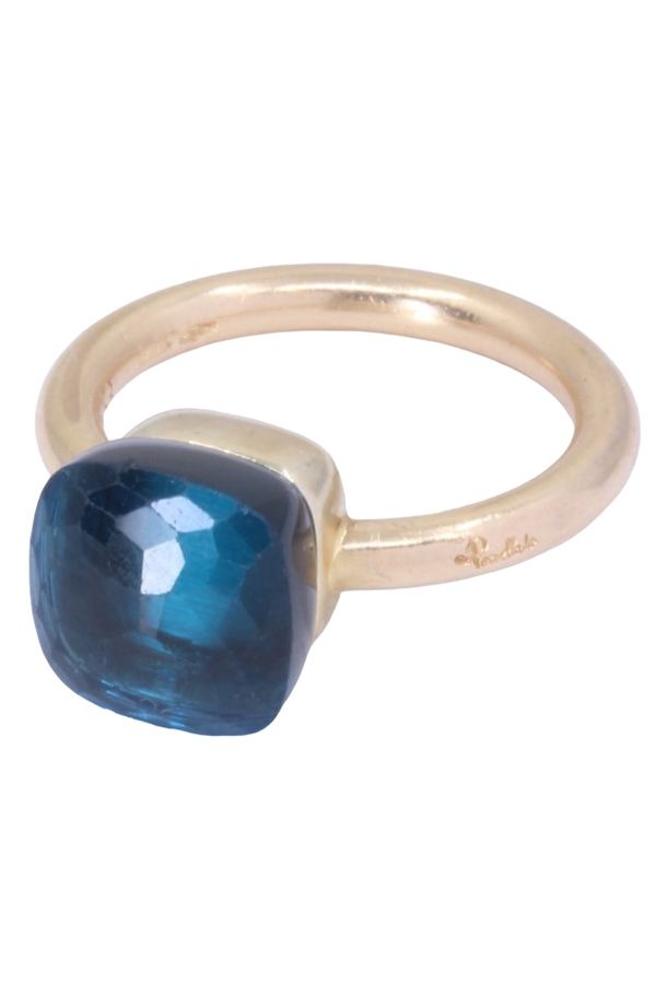 POMELLATO, BAGUE NUDO CLASSIC TOPAZE BLUE LONDON