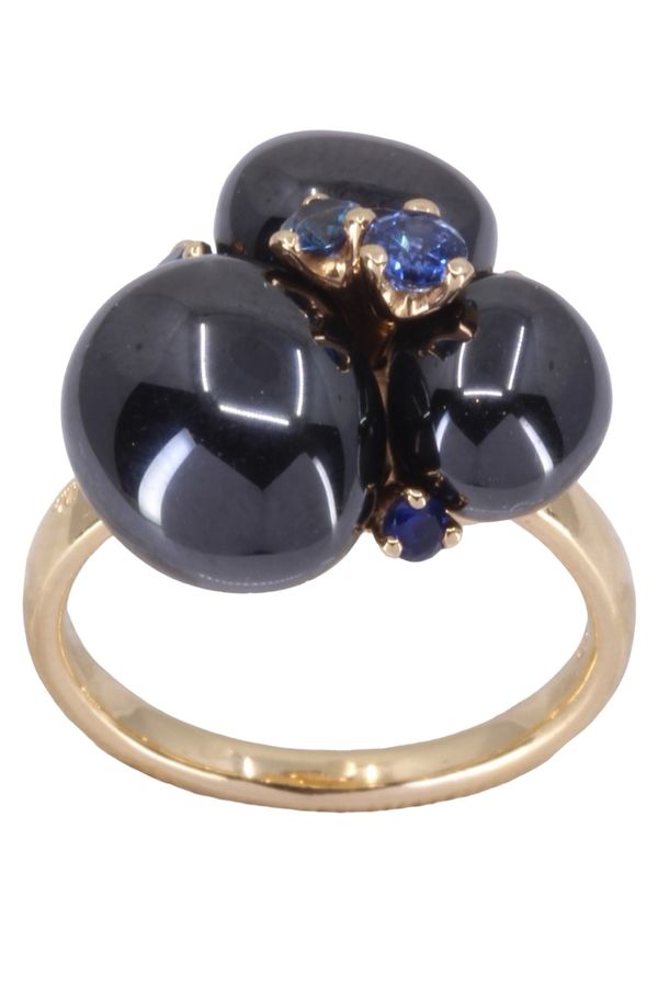 Pomellato, bague Capri, Or jaune et Saphirs