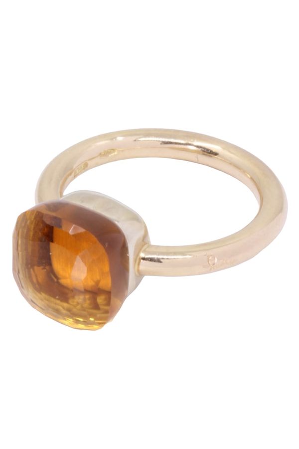 Pomellato, Classic nudo ring, in 18k yellow gold, Citrine