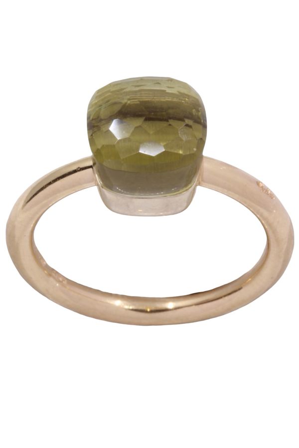 Pomellato, Bague nudo petit, en or jaune 18k, Quartz citron