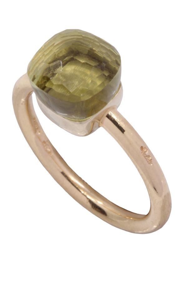 Pomellato, Bague nudo petit, en or jaune 18k, Quartz citron