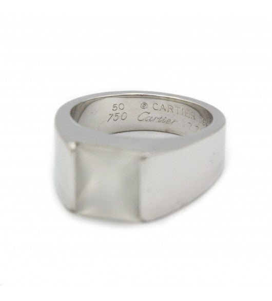 Cartier, Tank Ring, White Gold Moonstone
