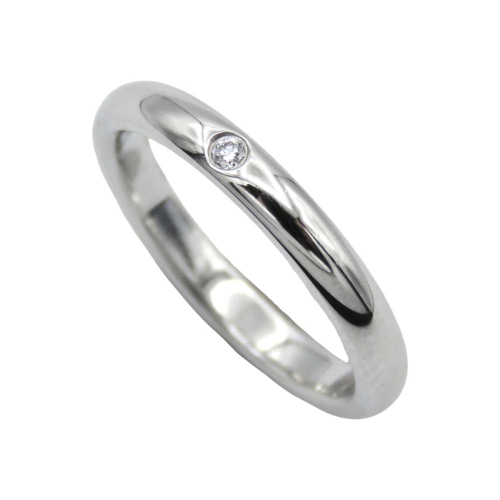 Tiffany, platinum and diamond wedding band.