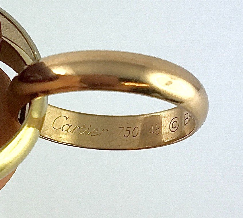 Cartier, Trinity Three Gold Classic Vintage Alliance Ring