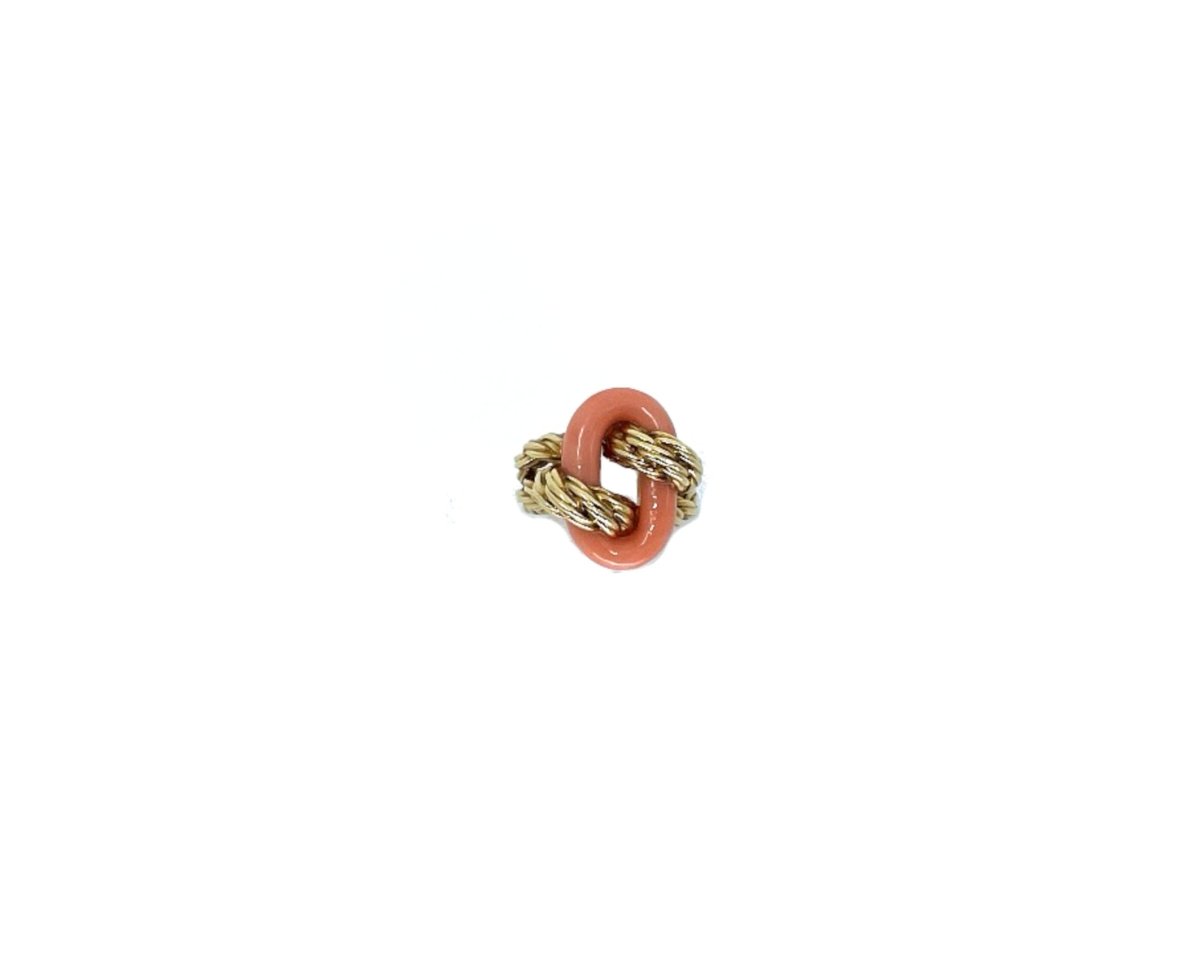 Bague Van Cleef & Arpels Vintage Or Corail - Maison Eloe