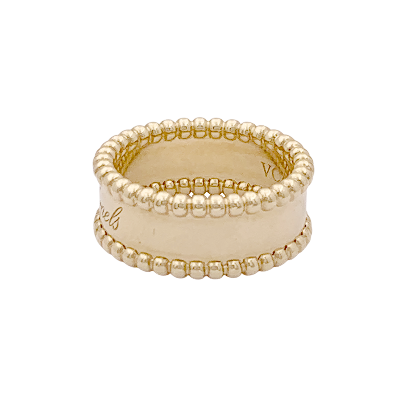 Bague Van Cleef & Arpels, "Perlée signature", or jaune.