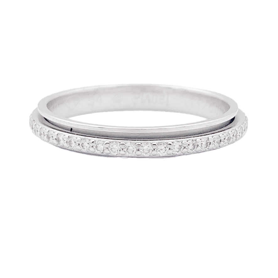 Bague Piaget "Possession" or blanc, diamants.