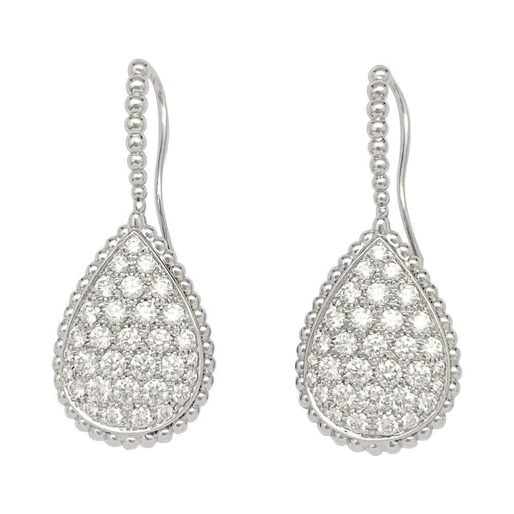 Boucles d'oreilles Boucheron "Serpent Bohème" en or blanc, diamants.