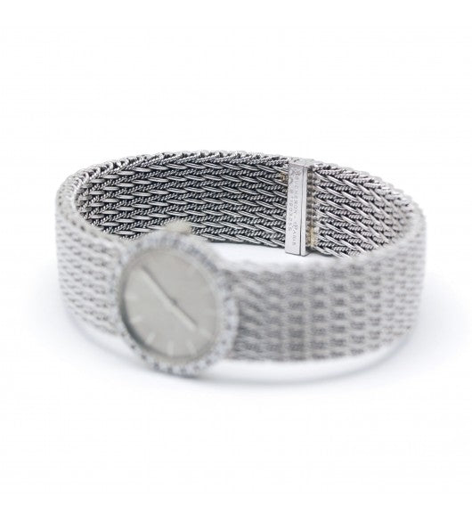 Boucheron Paris, Montre vintage or blanc Diamants