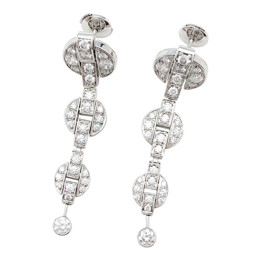 Vintage Cartier "Himalia" drop earrings
