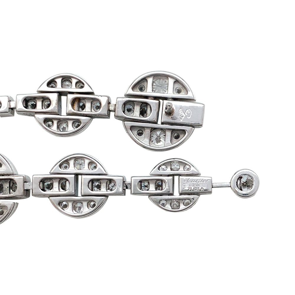 Boucles d'oreilles pendantes Cartier vintage modèle "Himalia"