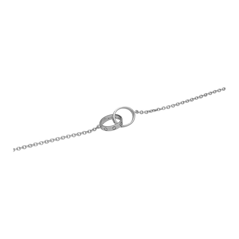 Cartier flexible bracelet, “Love”, white gold.