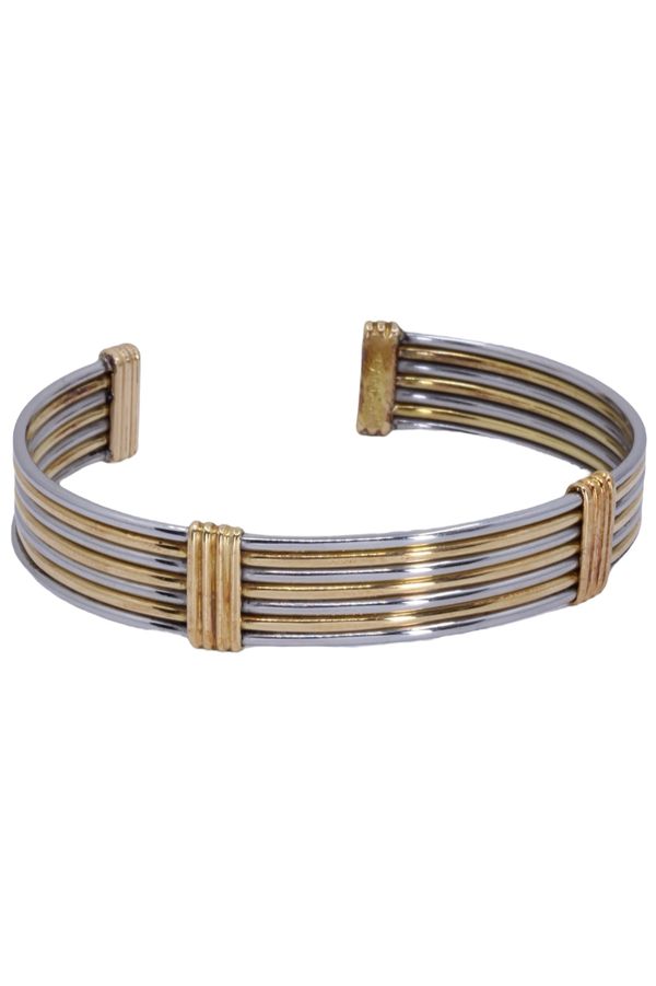 Cartier, vintage gold and steel bracelet