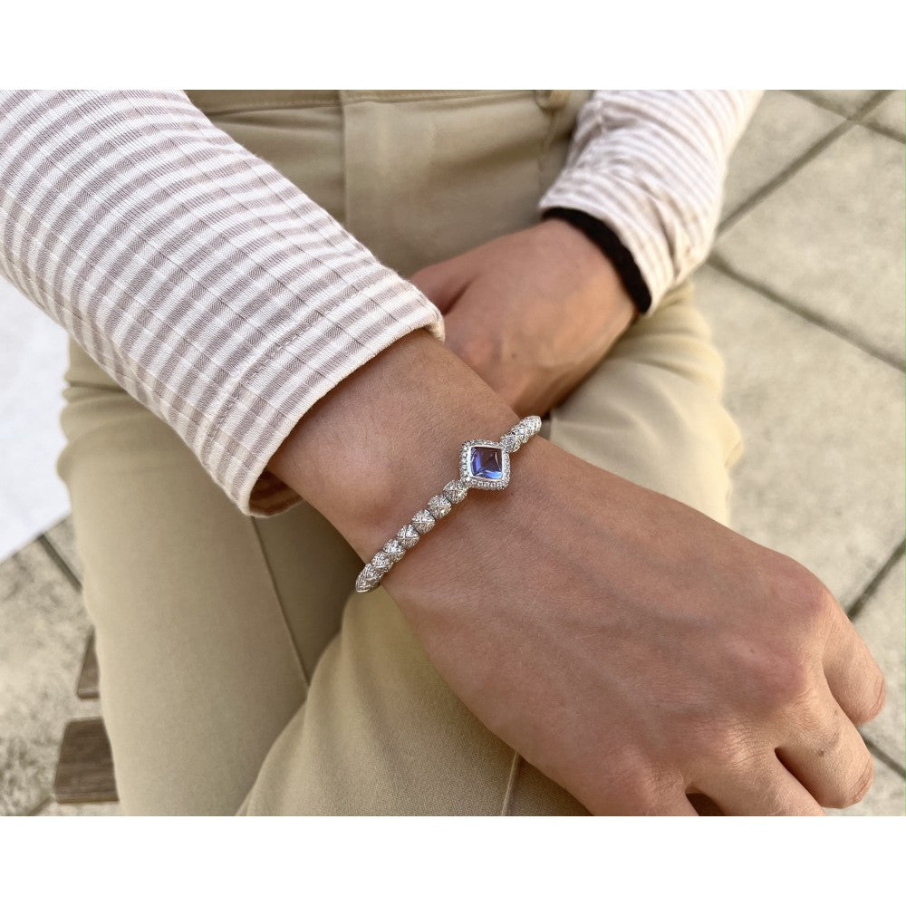 FRED "Sugar Loaf" bracelet in white gold, tanzanite and diamonds.