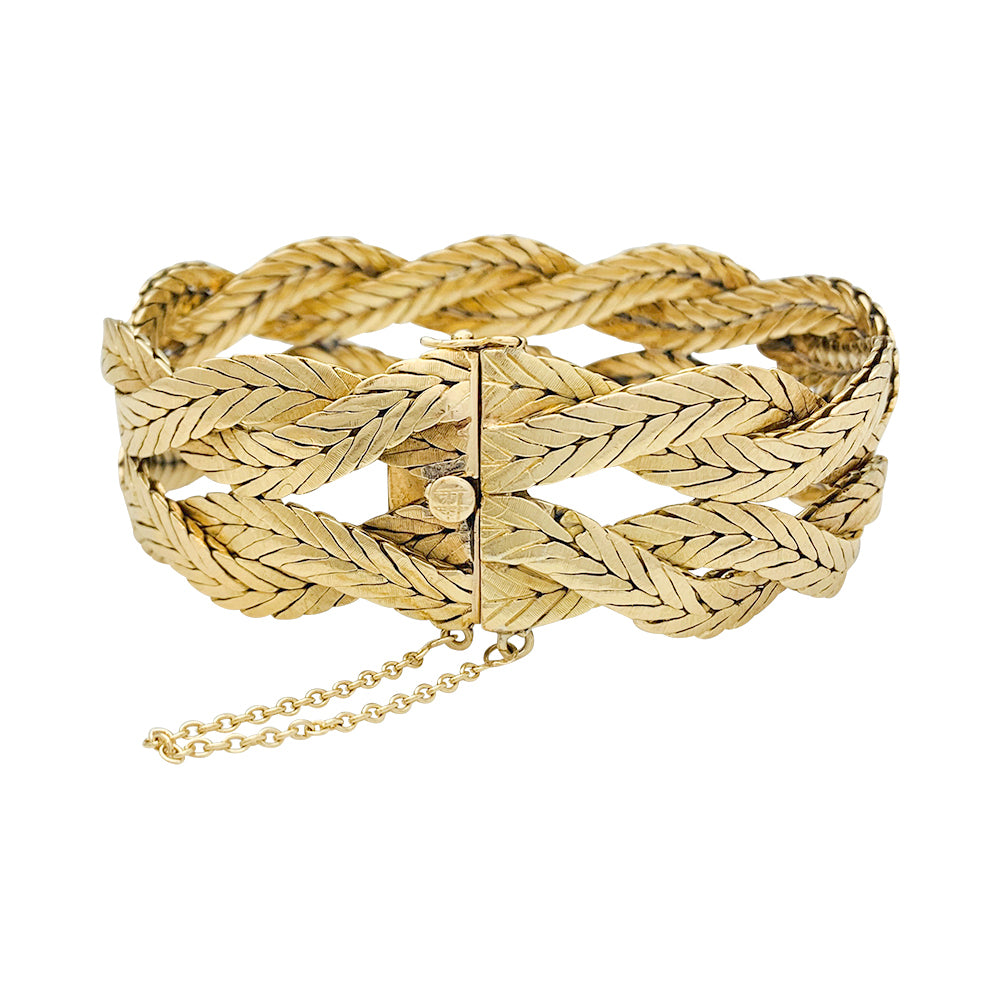 Buccellati bracelet, yellow gold braids.
