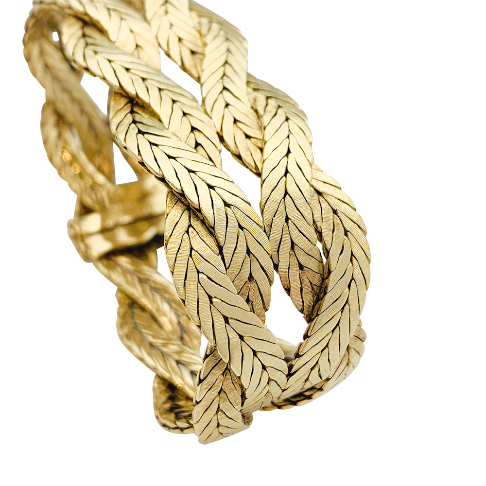 Buccellati bracelet, yellow gold braids.